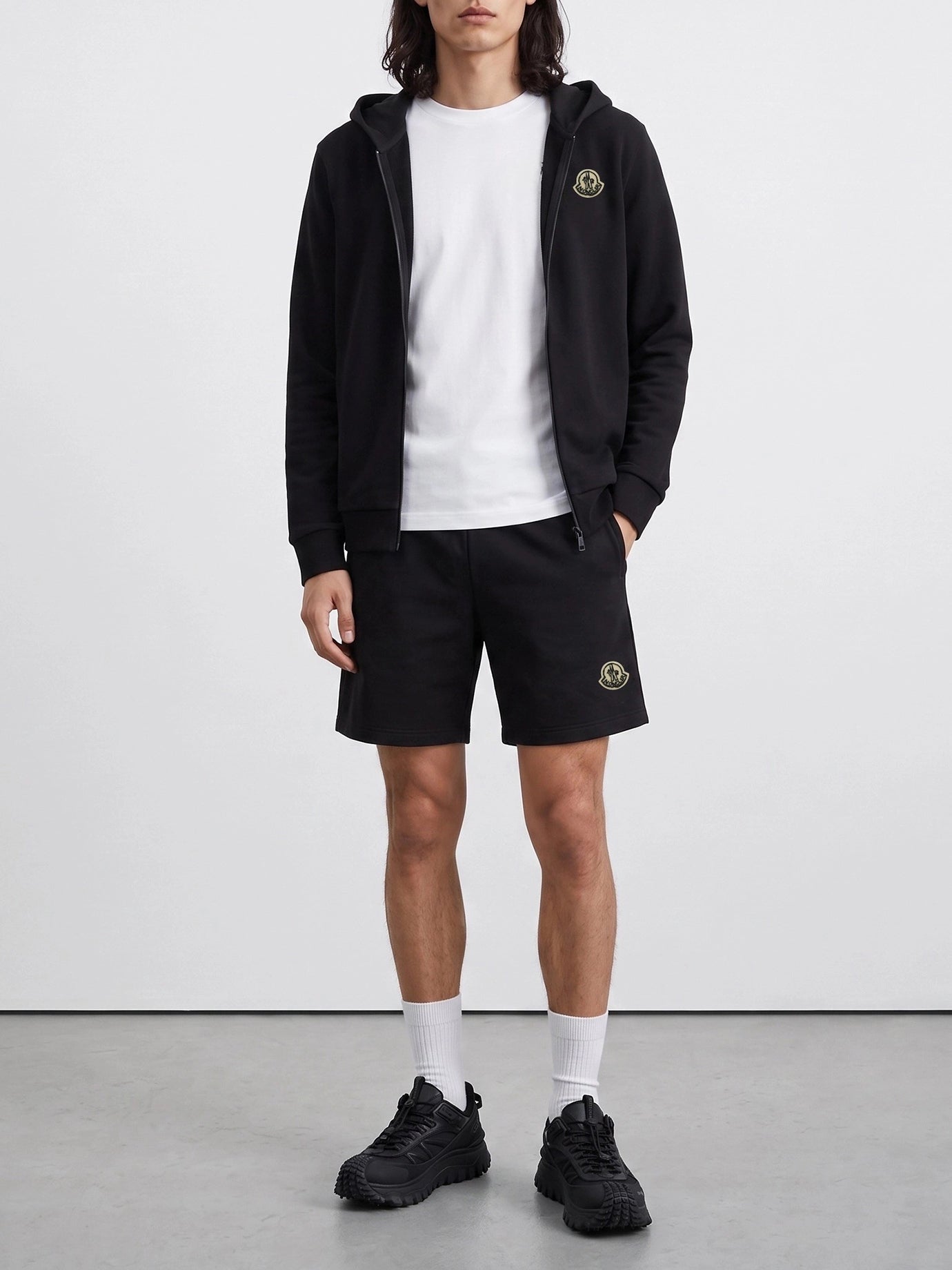 Full zip sweatshirts Logo  Black - Moncler Men | PDP | VIETTI Online Store | thumbnail_2