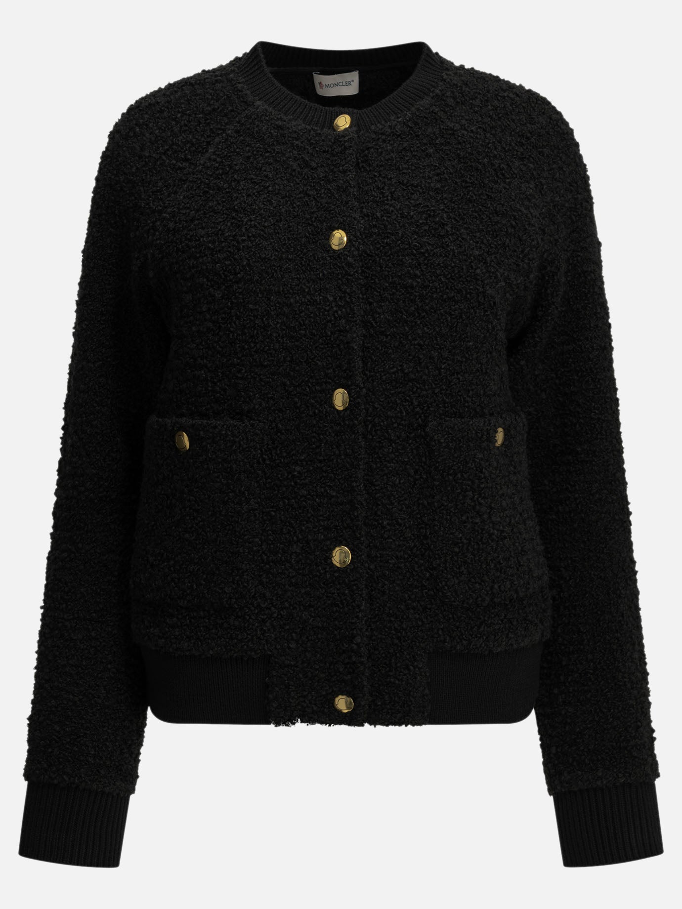 Moncler Wool-blend cardigan Black - VIETTI