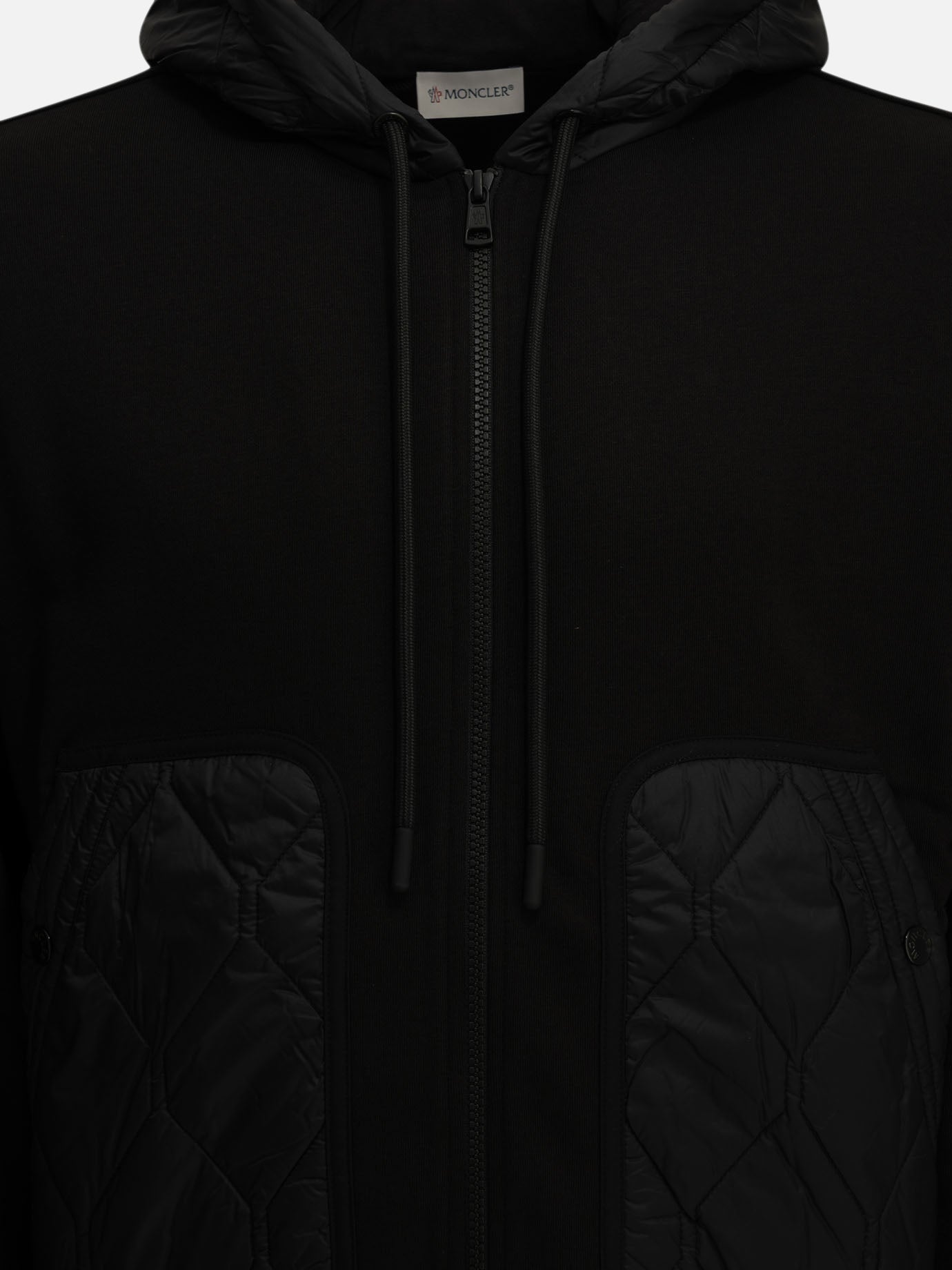 Full zip sweatshirts Logo  Black - Moncler Men | PDP | VIETTI Online Store | thumbnail_3