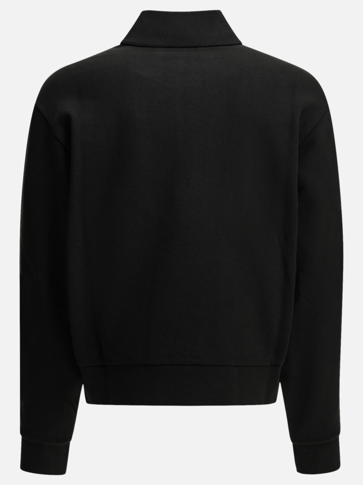 Moncler Half-Zip Sweatshirt with Logo Black - VIETTI