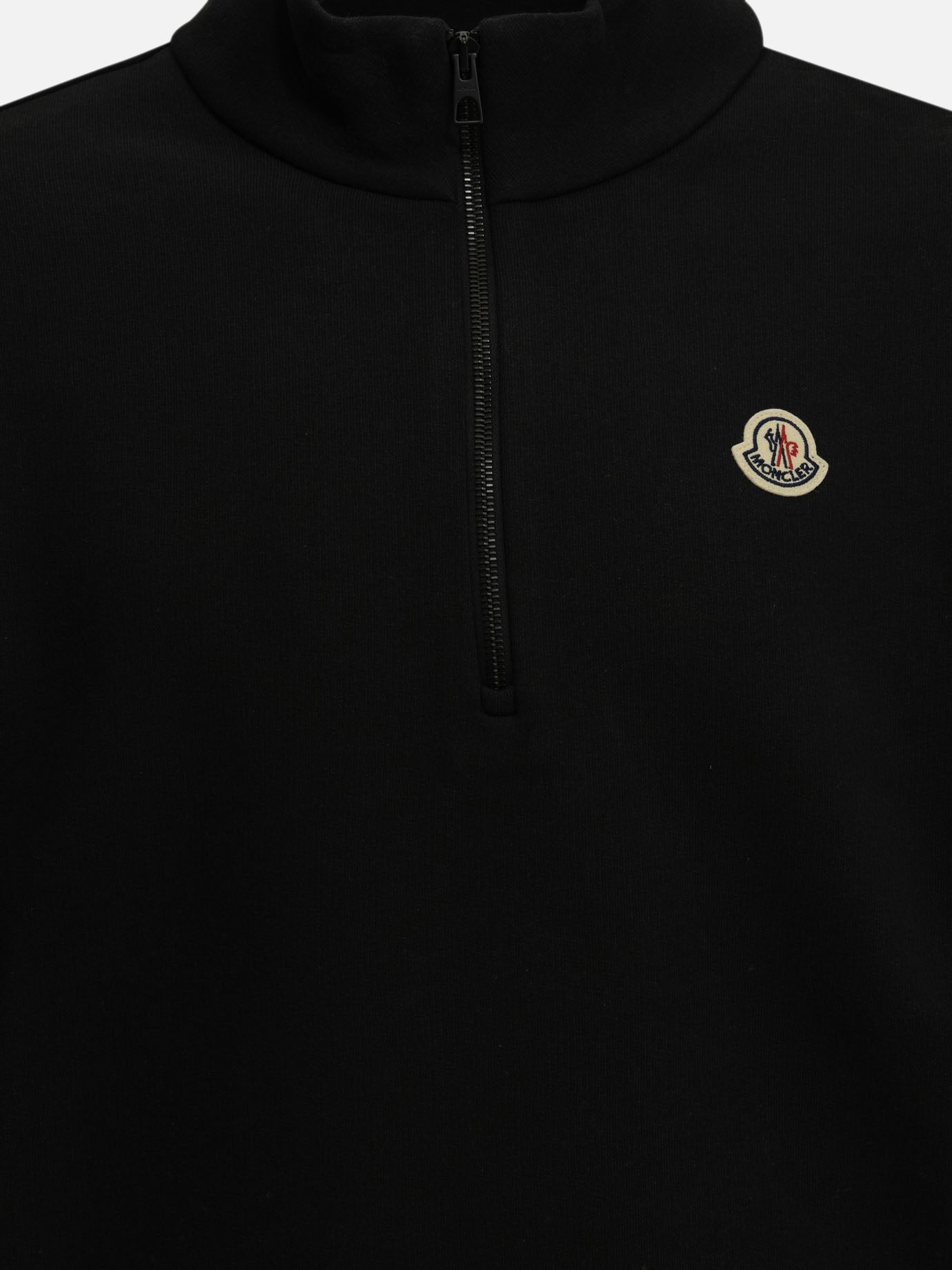 Half zip sweatshirts Logo  Black - Moncler Men | PDP | VIETTI Online Store | thumbnail_3