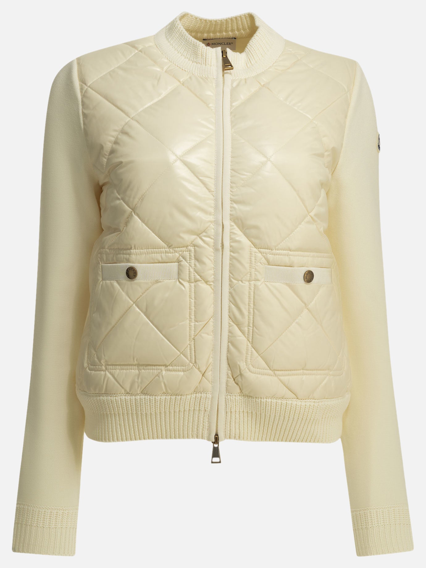 Cardigans Logo  White - Moncler Women | PDP | VIETTI Online Store | thumbnail