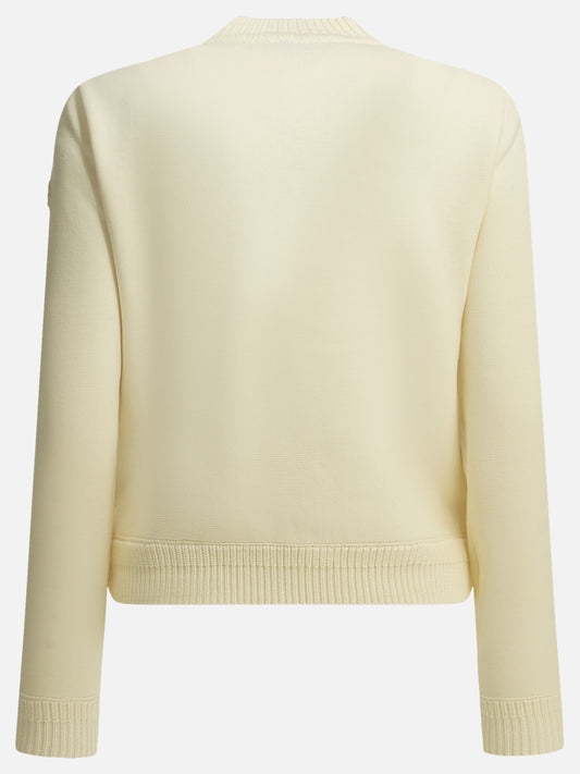 Cardigans Logo  White - Moncler Women | PDP | VIETTI Online Store | 2
