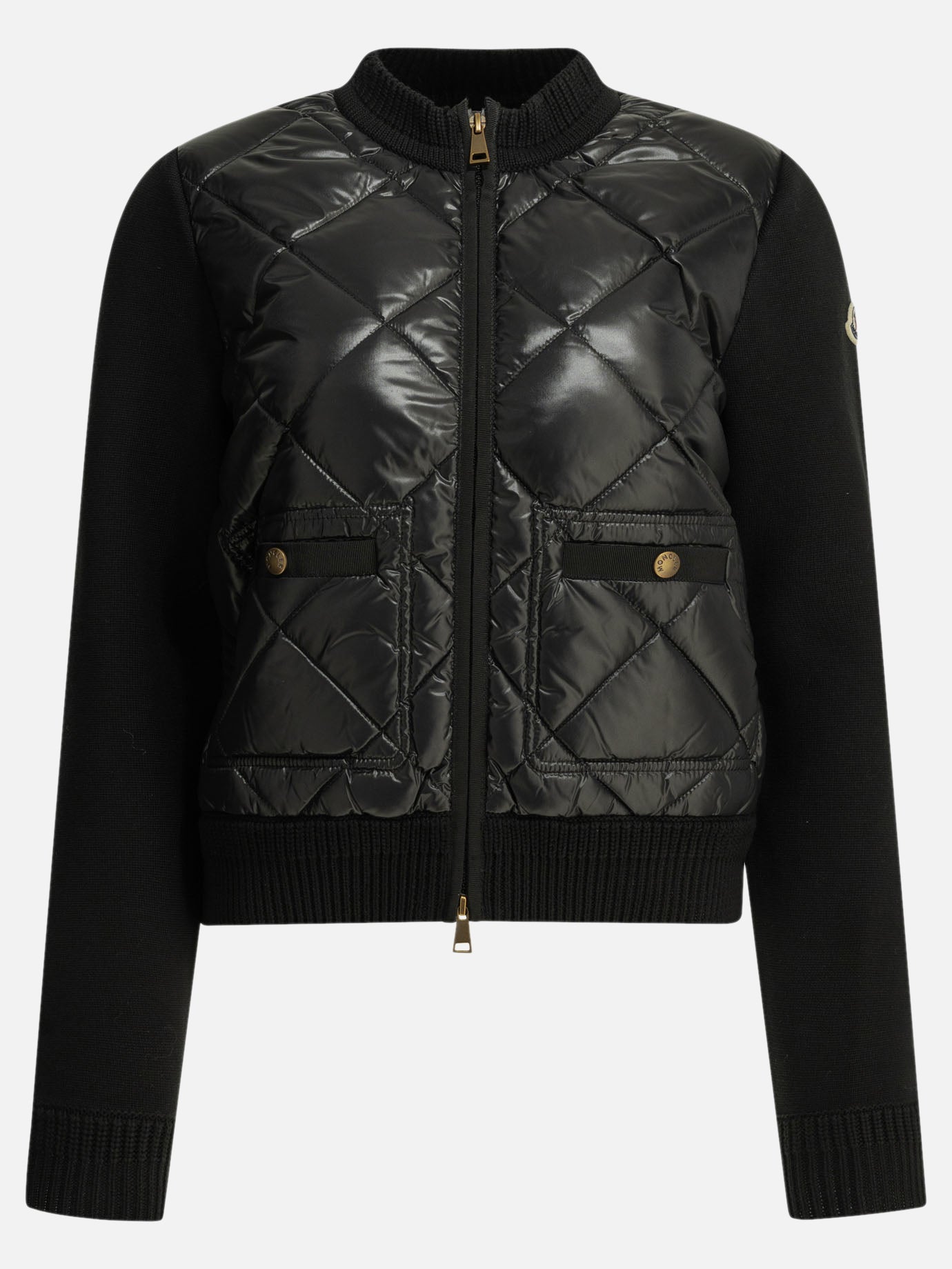 Cardigan Logo  Nero - Moncler Donna | PDP | VIETTI Online Store | Zoom-Modal
