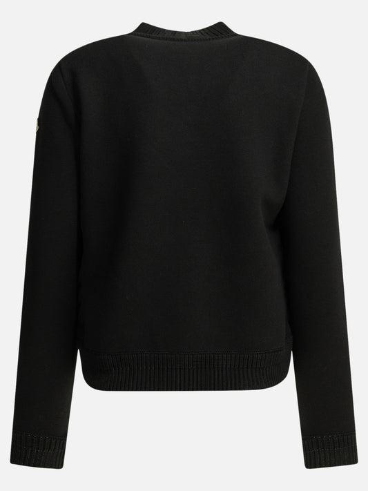 Cardigans Logo  Black - Moncler Women | PDP | VIETTI Online Store | 2
