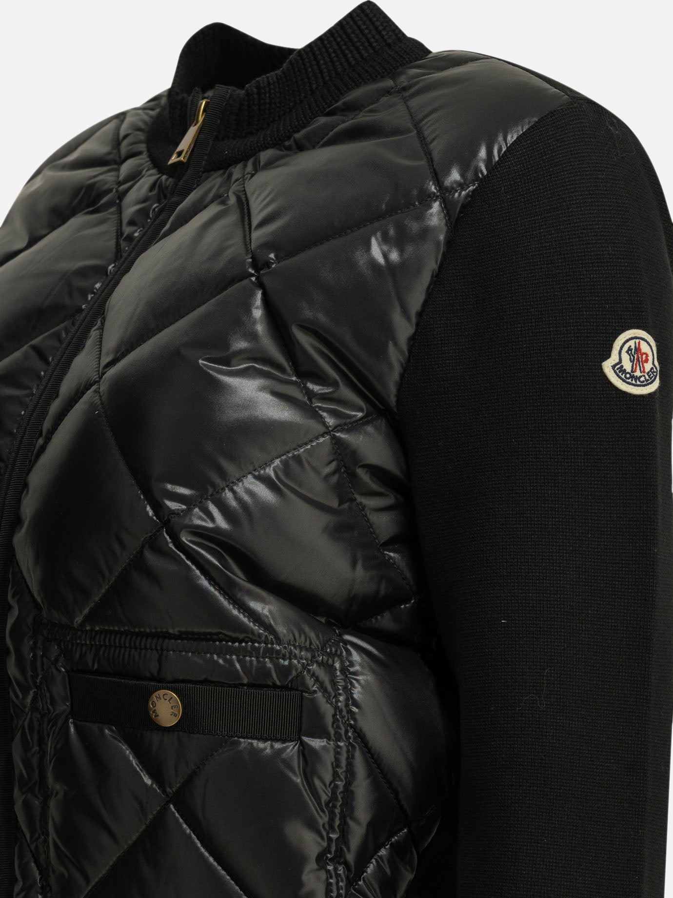 Cardigan Logo  Nero - Moncler Donna | PDP | VIETTI Online Store | thumbnail_3
