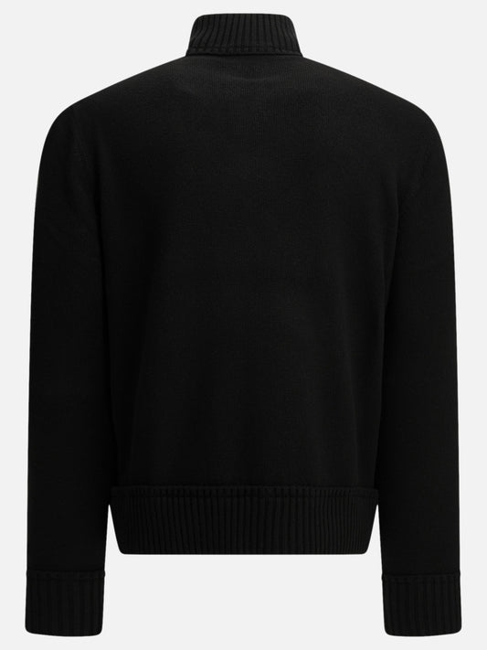 Moncler Padded wool cardigan Black

