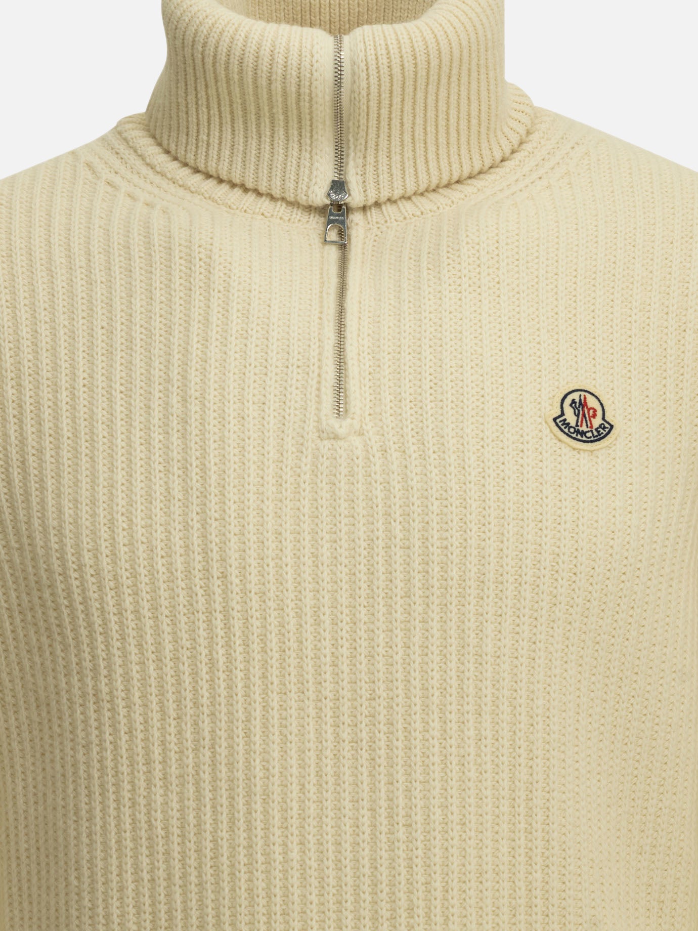 Half zip sweaters Logo  White - Moncler Men | PDP | VIETTI Online Store | Zoom-Modal_3
