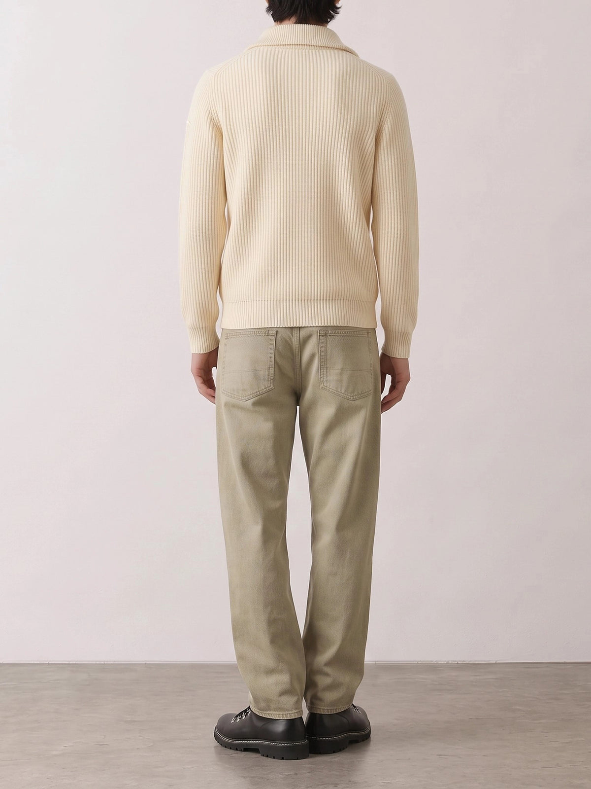 Moncler "Ciclista Tricot" Half-Sleeve Sweater White - VIETTI