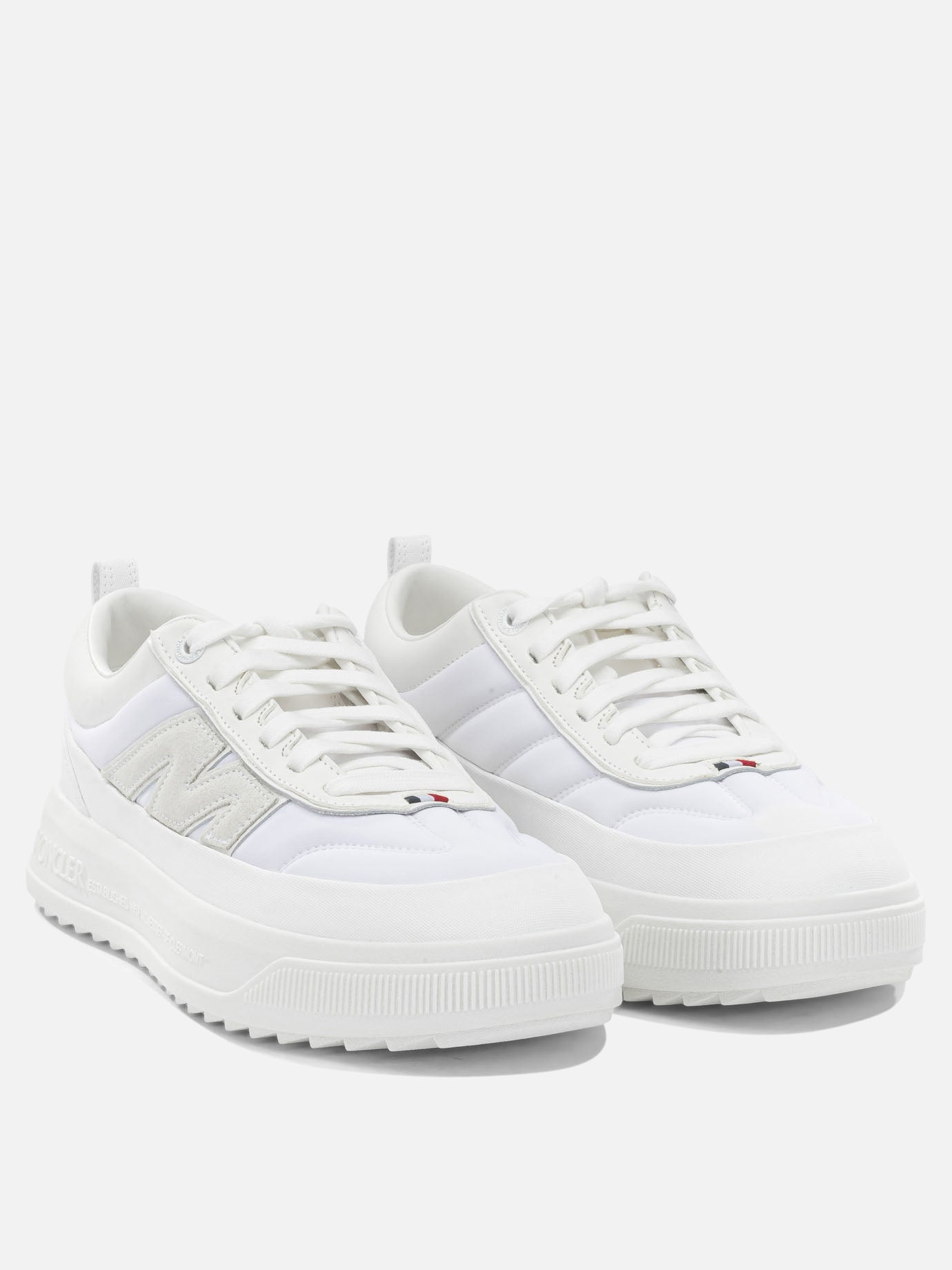 Low top sneakers 100% nylon - 100% elastodiene  White - Moncler Men | PDP | VIETTI Online Store | thumbnail_2