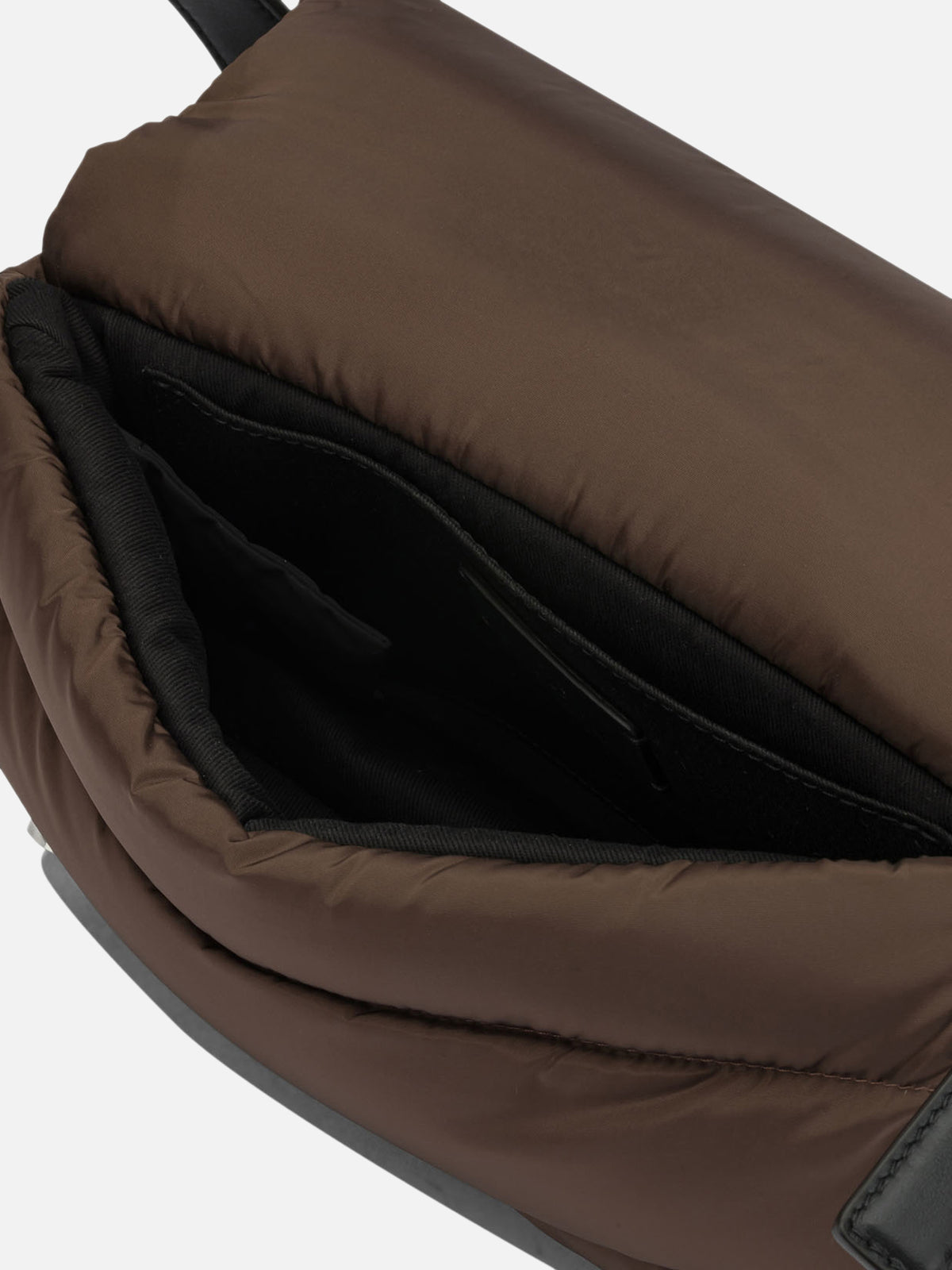Moncler "Caradoc" Small Shoulder Bag Brown


