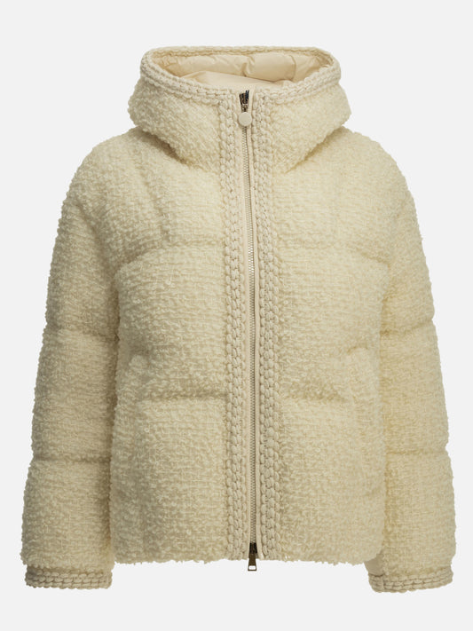Moncler "Cristallin" Short Down Jacket White

