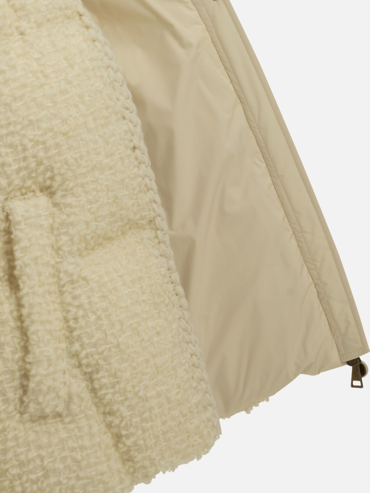 Moncler "Cristallin" Short Down Jacket White - VIETTI
