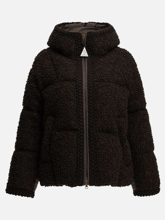 Moncler "Cristallin" Short Down Jacket Brown

