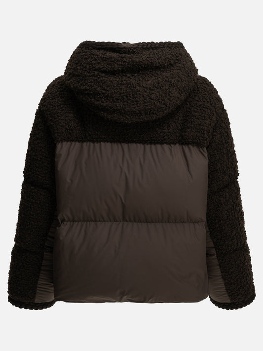 Moncler "Cristallin" Short Down Jacket Brown

