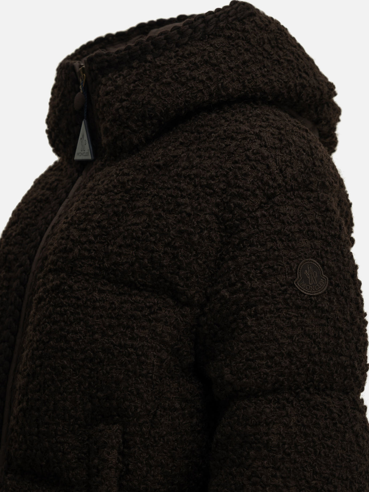 Moncler "Cristallin" Short Down Jacket Brown


