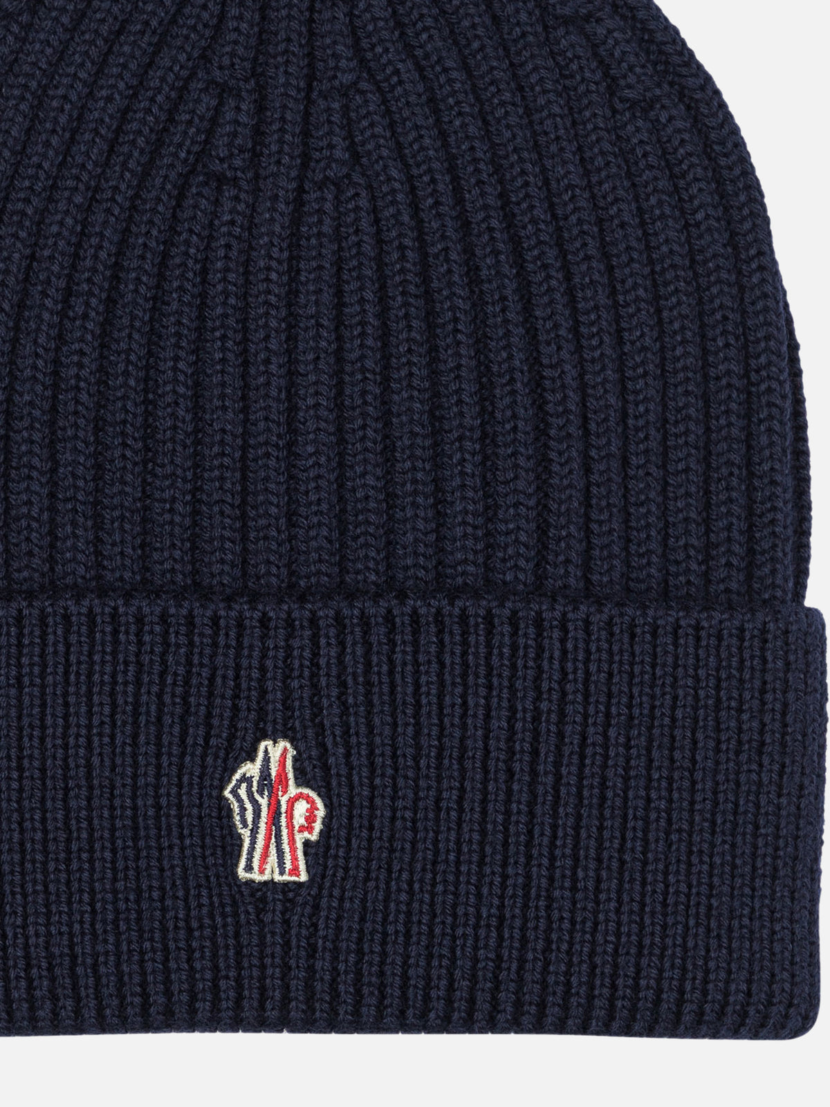 Moncler Grenoble Berretto in lana con logo Blu - VIETTI