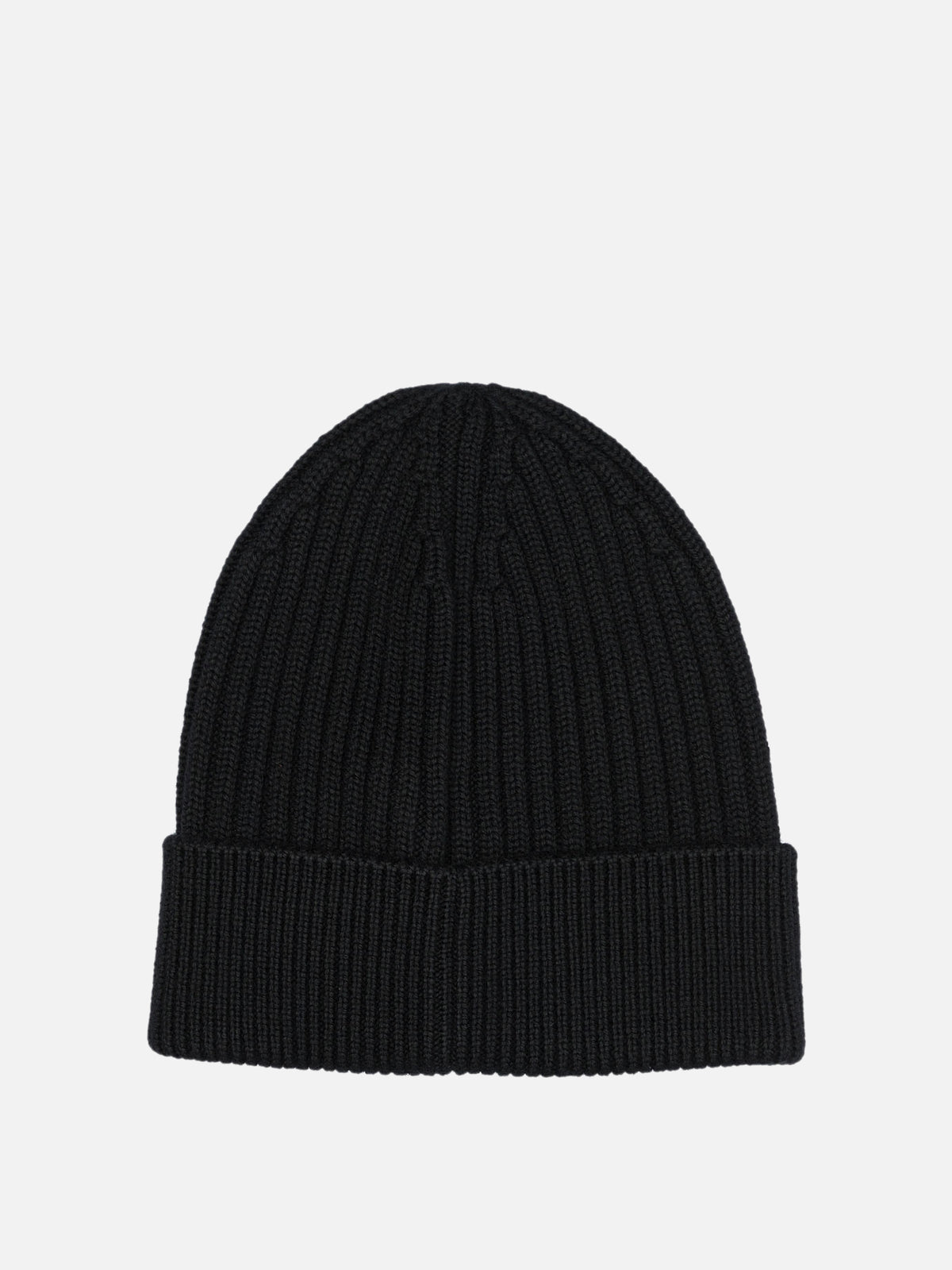 Moncler Grenoble Wool beanie with logo Black

