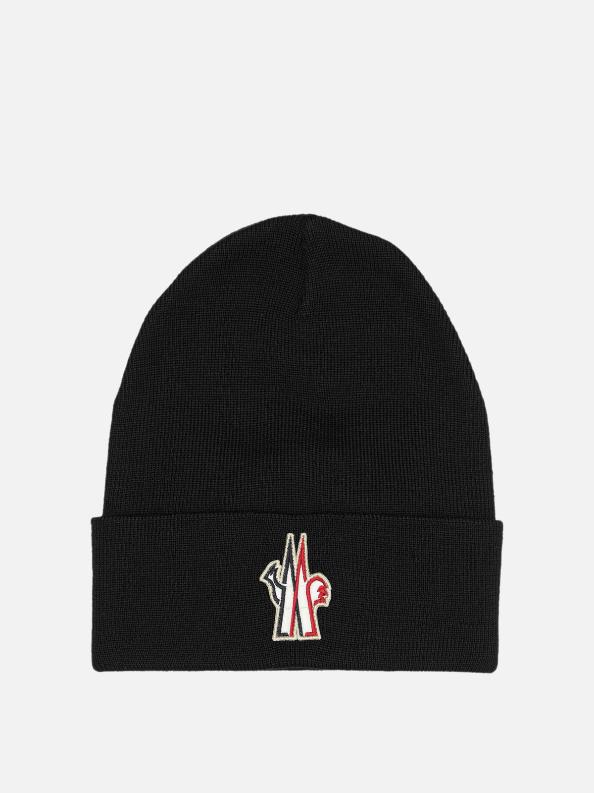 Moncler Grenoble Wool beanie with logo Black - VIETTI