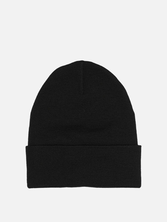 Moncler Grenoble Wool beanie with logo Black

