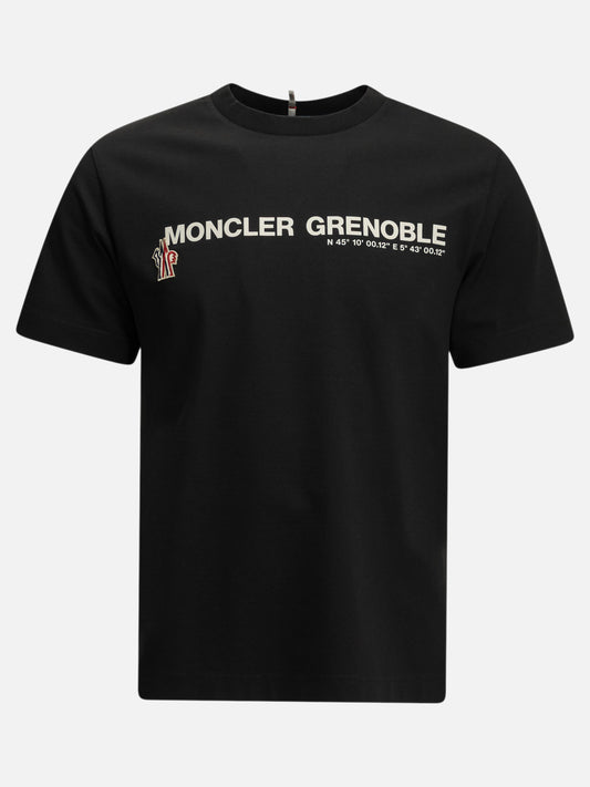 Moncler Grenoble Crewneck T-shirt with logo Black

