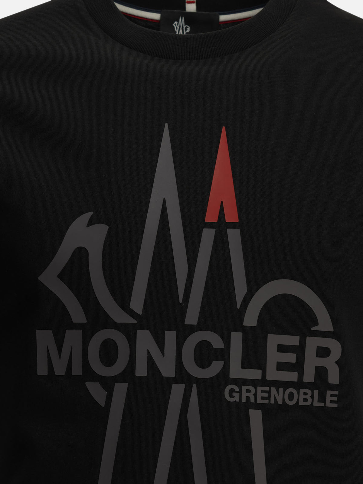 Moncler Grenoble Crewneck T-shirt with logo Black


