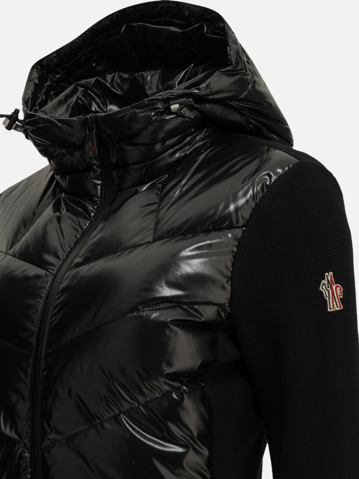 Moncler Grenoble Padded Zip-Up Sweatshirt Black - VIETTI