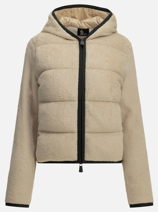 Moncler Grenoble Padded Fleece Jacket Beige

