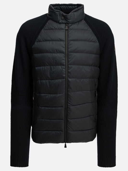 Moncler Grenoble Padded wool cardigan Blue

