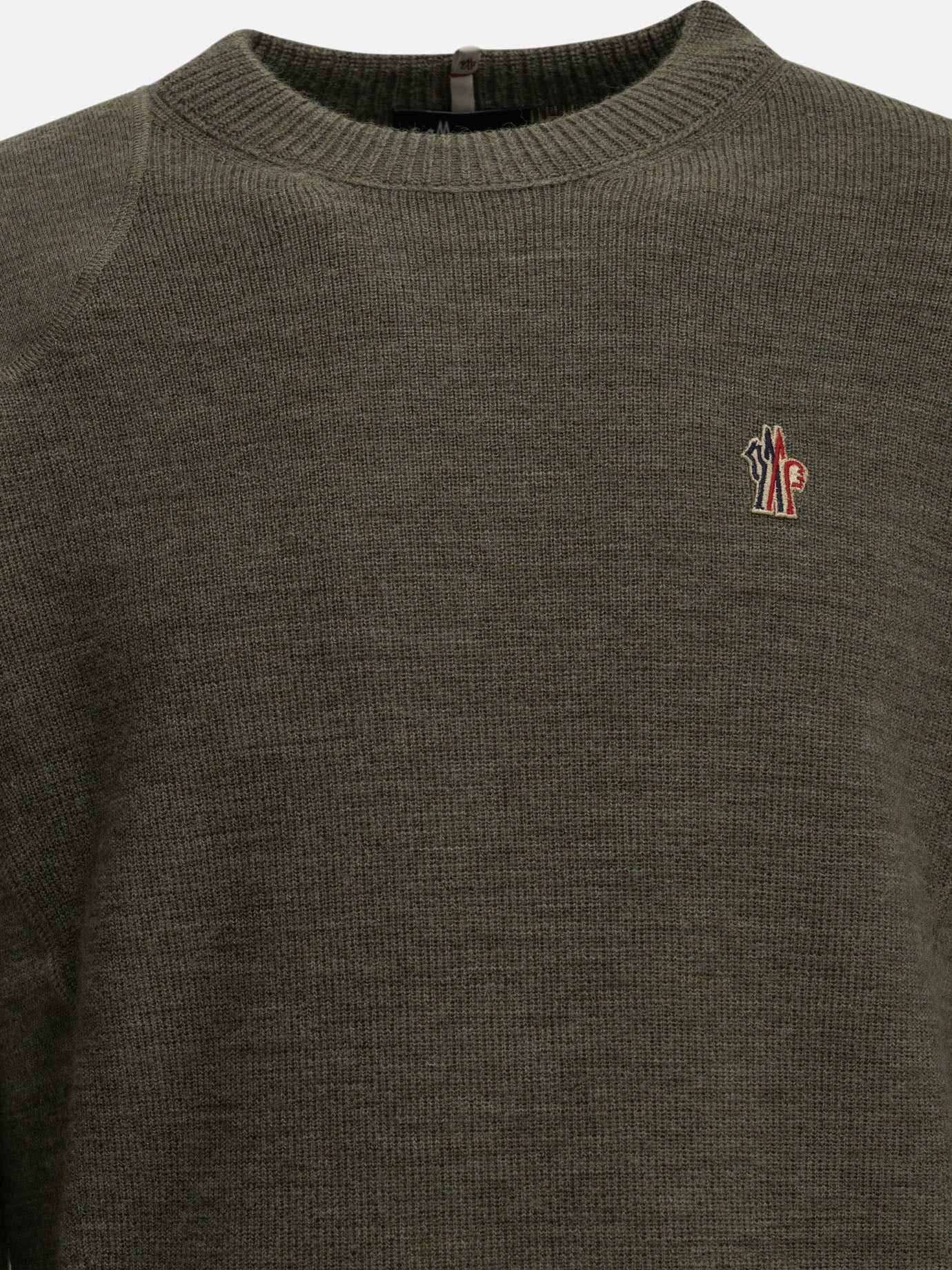 Moncler Grenoble Crew-neck sweater with logo 9C00002- Grey - Men