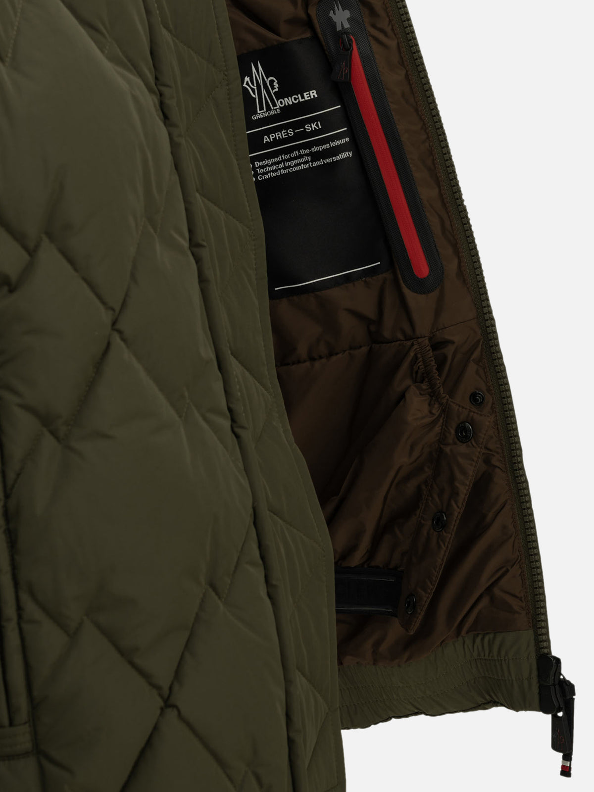 Moncler Grenoble "Bramans" Short Down Jacket Green

