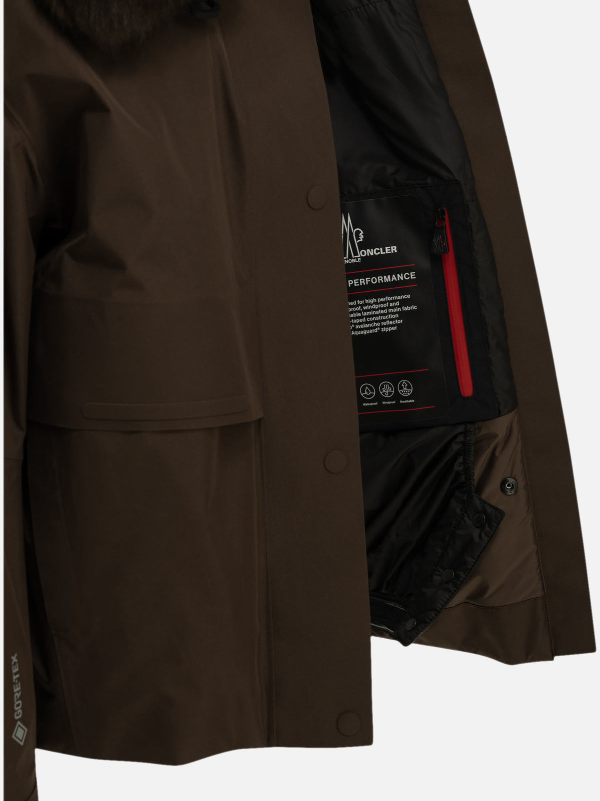 Moncler Grenoble "Caurel" Ski Jacket Brown