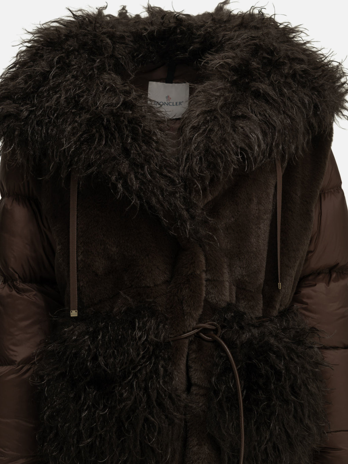 Moncler "Immersif" Short Down Jacket Brown - VIETTI