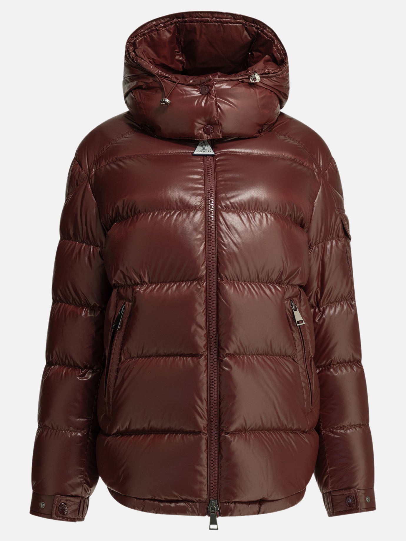 Down jackets Logo  Bordeaux - Moncler Women | PDP | VIETTI Online Store | thumbnail