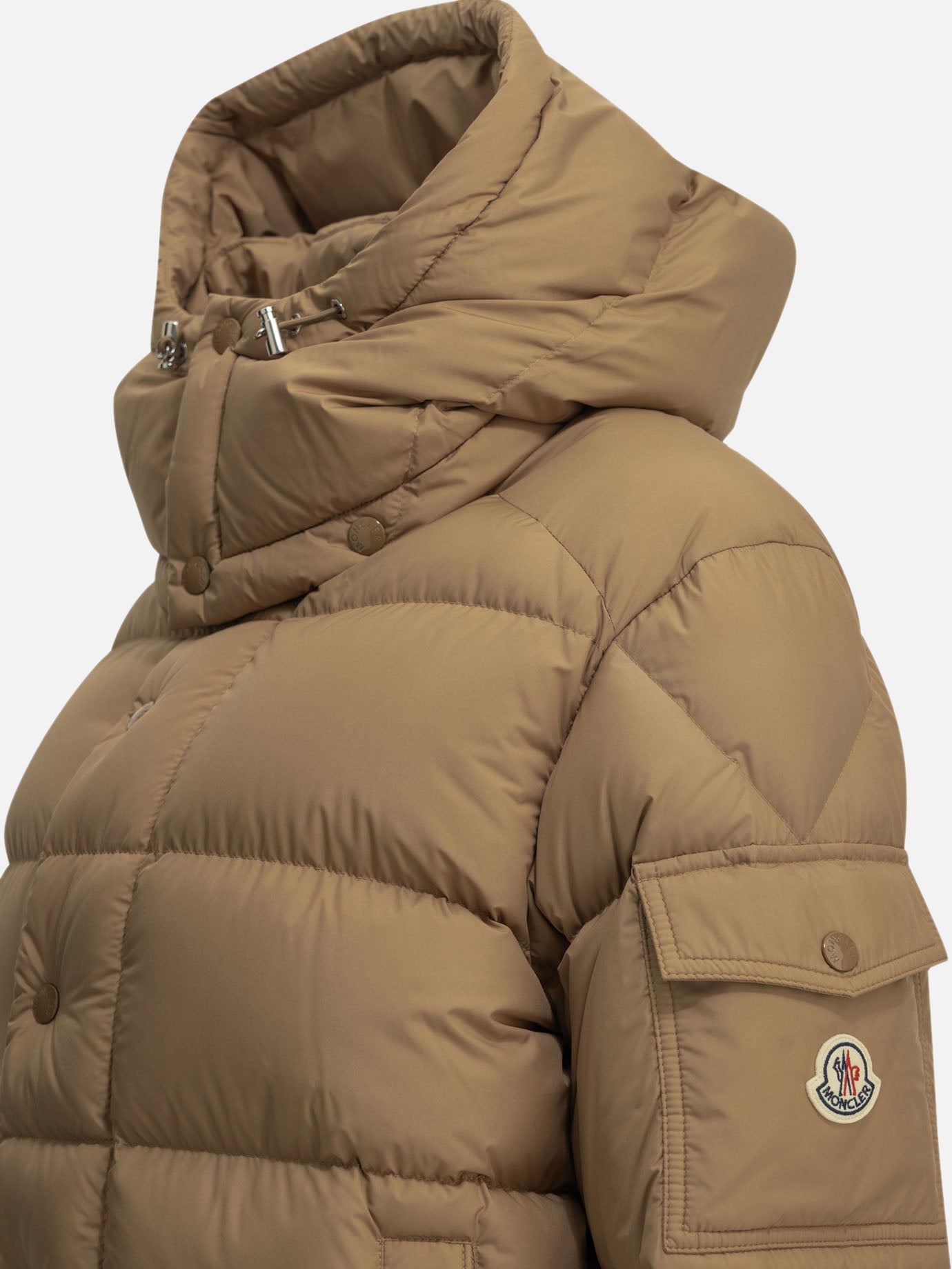 Down jackets Logo  Beige - Moncler Women | PDP | VIETTI Online Store | Zoom-Modal_4
