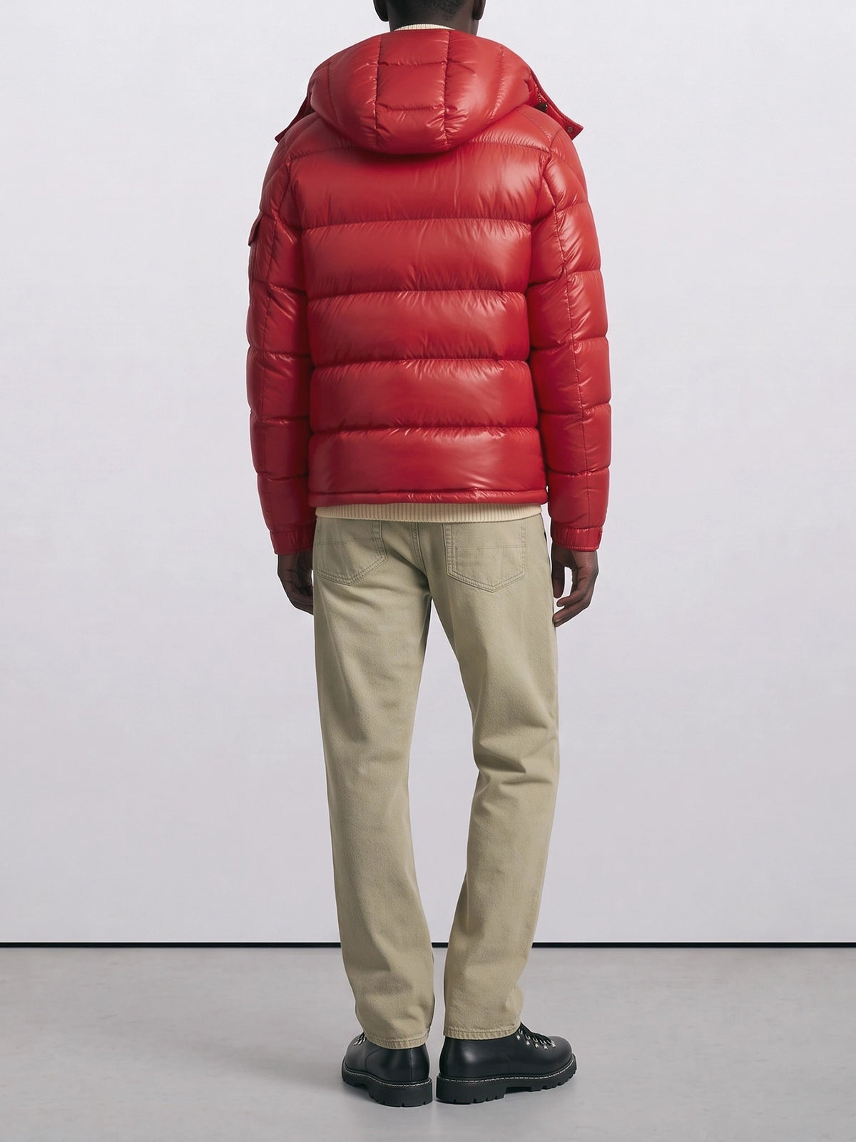 Moncler "Maya" Short Down Jacket Red - VIETTI