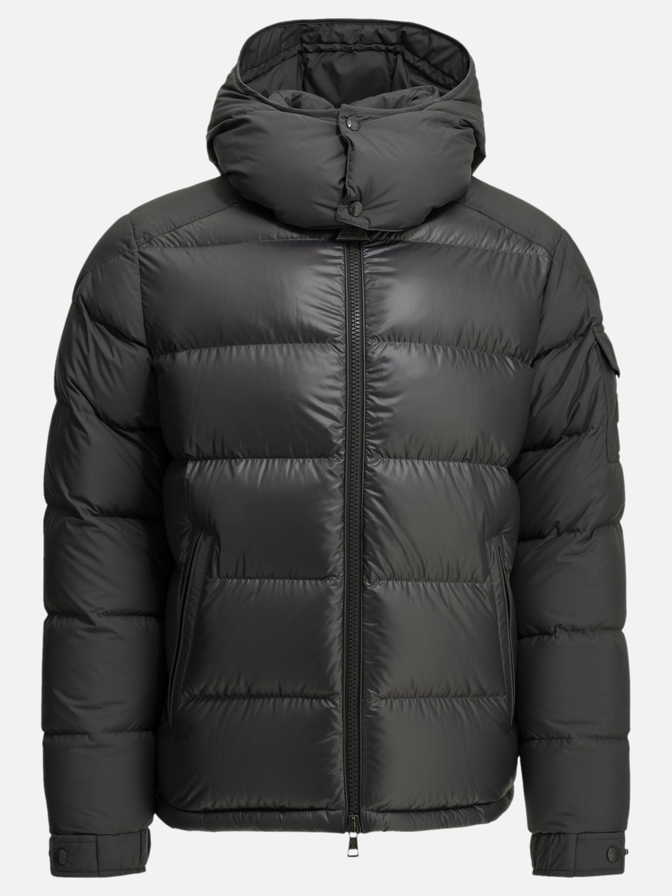 Down jackets Logo  Grey - Moncler Men | PDP | VIETTI Online Store | Zoom-Modal

