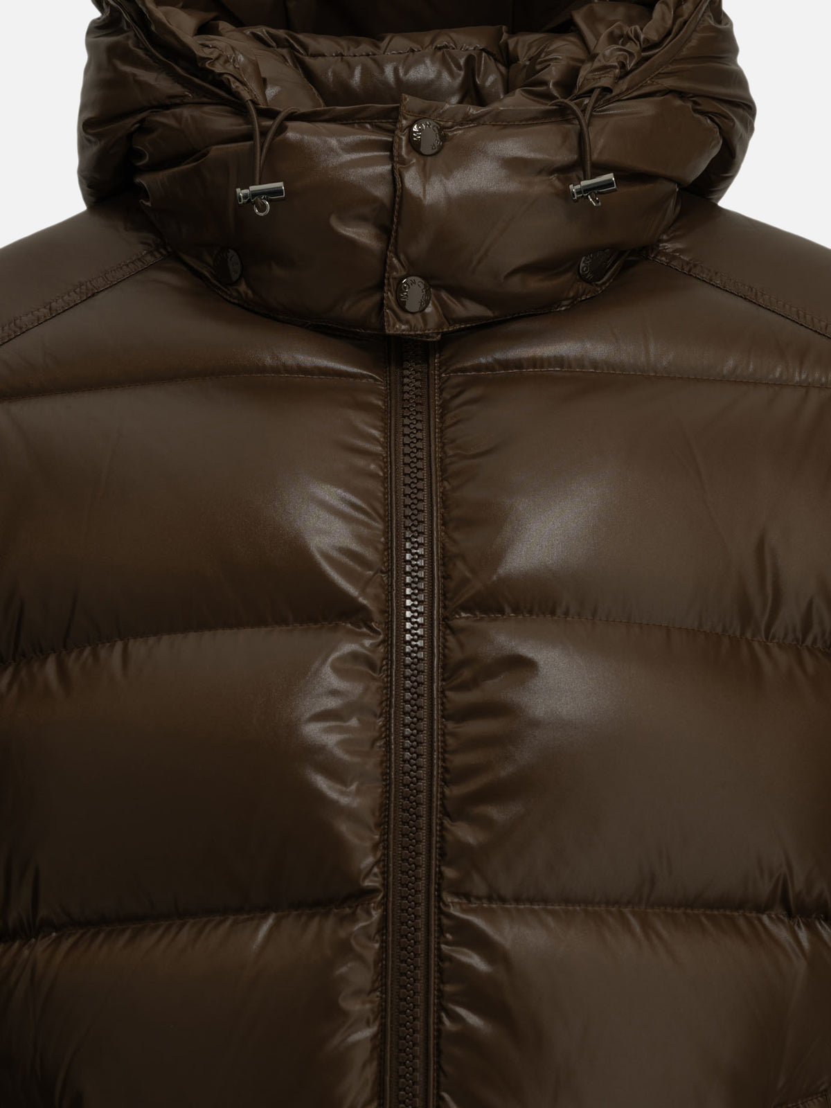 Moncler "Maya" Short Down Jacket Brown - VIETTI