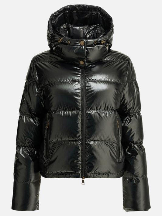 Piumini corti Logo  Nero - Moncler Donna | PLP | VIETTI Online Store 
