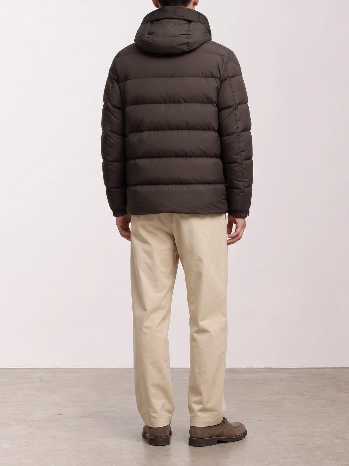 Moncler "Orvelle" Short Down Jacket Brown - VIETTI