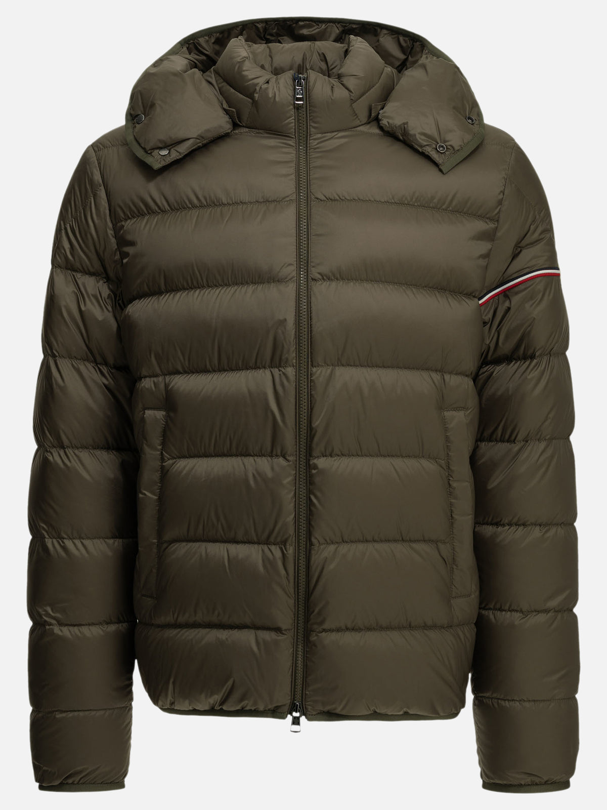 Moncler "Ravenlock" Short Down Jacket Brown