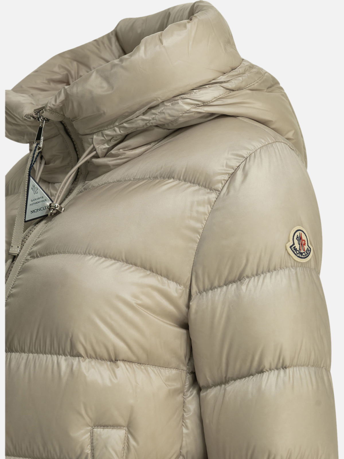 Moncler "Suyenne" Long Down Jacket Grey