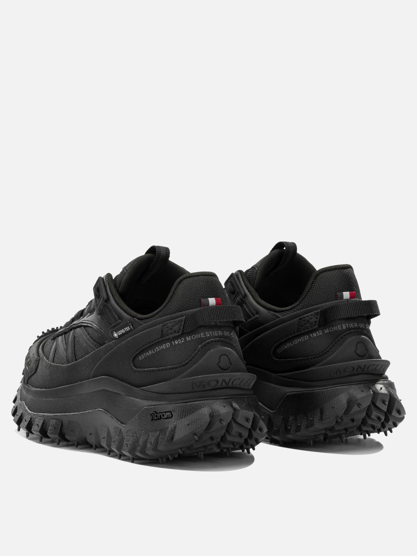 Low top sneakers 100% polyamide - 100% rubber  Black - Moncler Women | PDP | VIETTI Online Store | thumbnail_4
