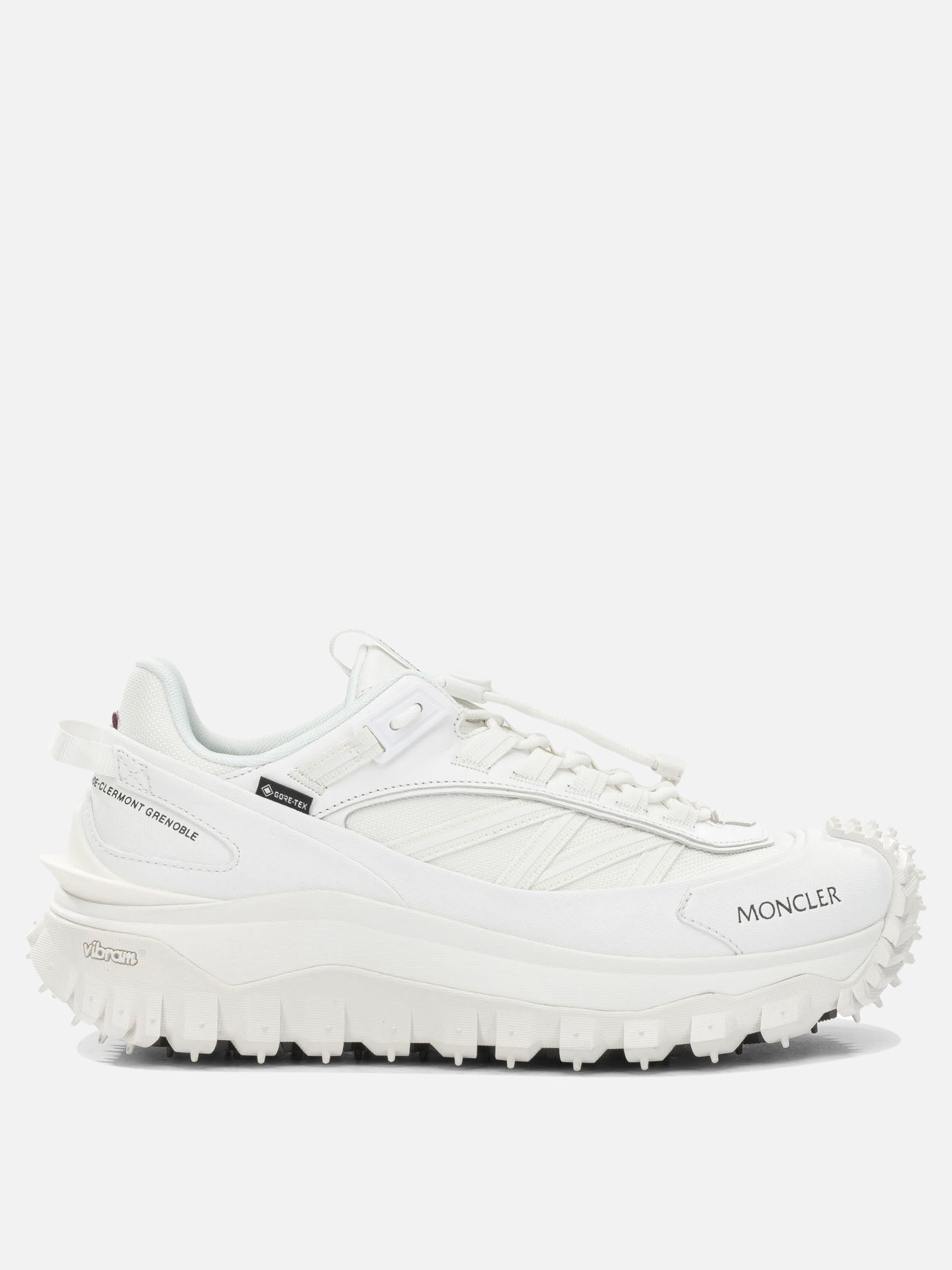 Low top sneakers 60% nylon 40% leather - 100% rubber  White - Moncler Men | PDP | VIETTI Online Store | thumbnail