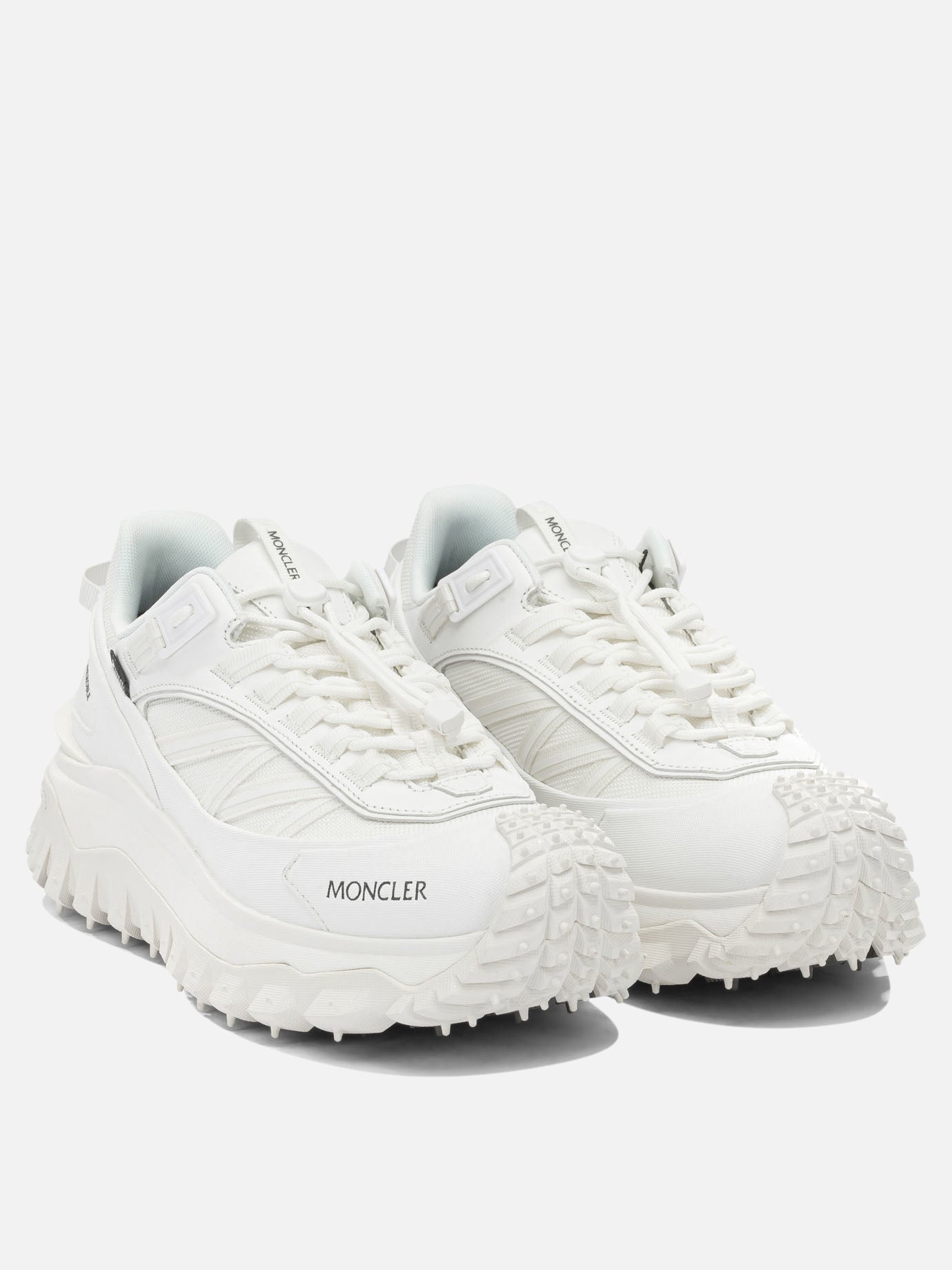 Low top sneakers 60% nylon 40% leather - 100% rubber  White - Moncler Men | PDP | VIETTI Online Store | Zoom-Modal_2
