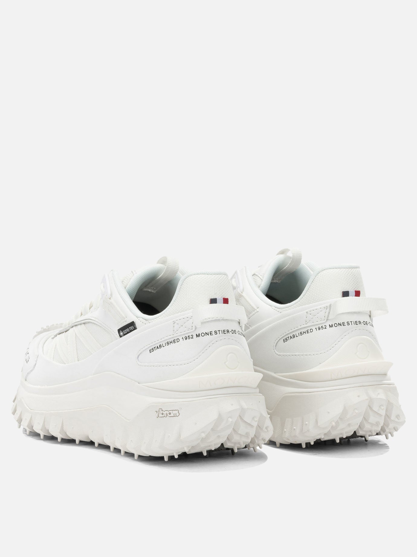 Low top sneakers 60% nylon 40% leather - 100% rubber  White - Moncler Men | PDP | VIETTI Online Store | thumbnail_4
