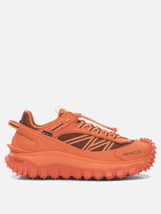 Low top sneakers 60% nylon 40% leather - 100% rubber  Orange - Moncler Men | VIETTI Online Store 
