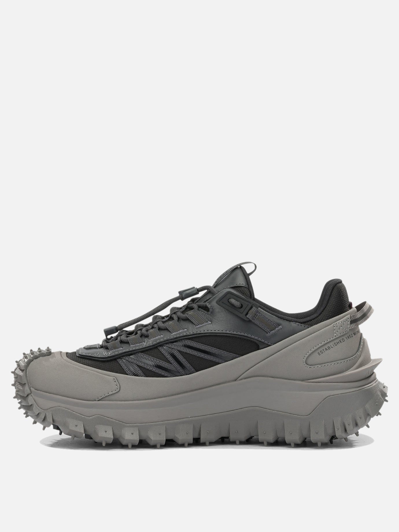 Low top sneakers 60% nylon 40% leather - 100% rubber  Grey - Moncler Men | PDP | VIETTI Online Store | Zoom-Modal_3
