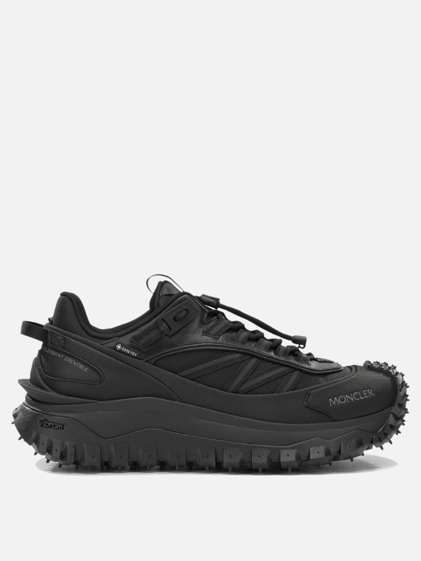 Low top sneakers 60% nylon 40% leather - 100% rubber  Black - Moncler Men | PDP | VIETTI Online Store | thumbnail