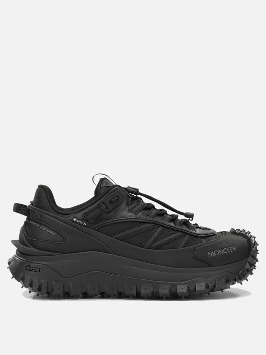 Low top sneakers 60% nylon 40% leather - 100% rubber  Black - Moncler Men | VIETTI Online Store 
